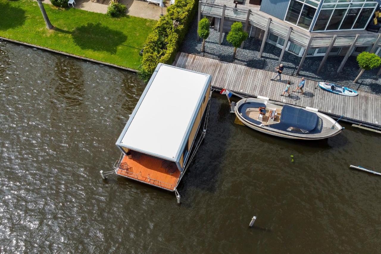 Hotel Luxe Houseboat met fantastisch uitzicht! Grou Exterior foto